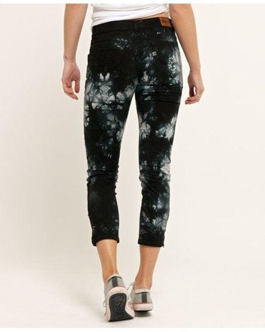 Superdry Natural Superskinny Tie Dye Crop