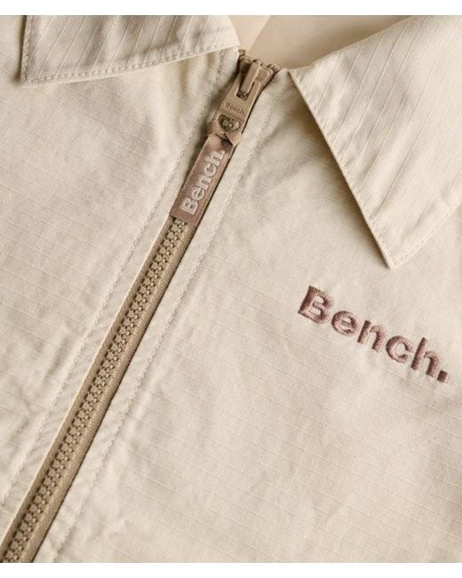 Superdry Natural Bench X & Co Bench Double Zip Collar Ripstop Jacket
