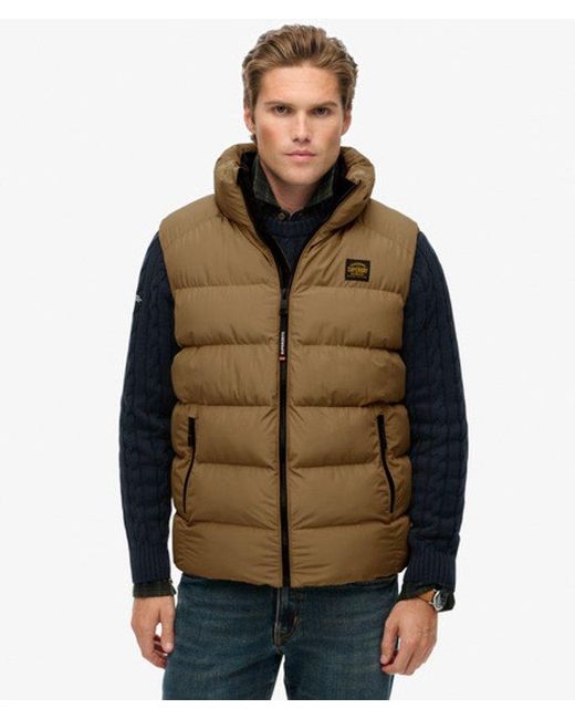 Superdry Yellow & Co Sports Puffer Gilet for men