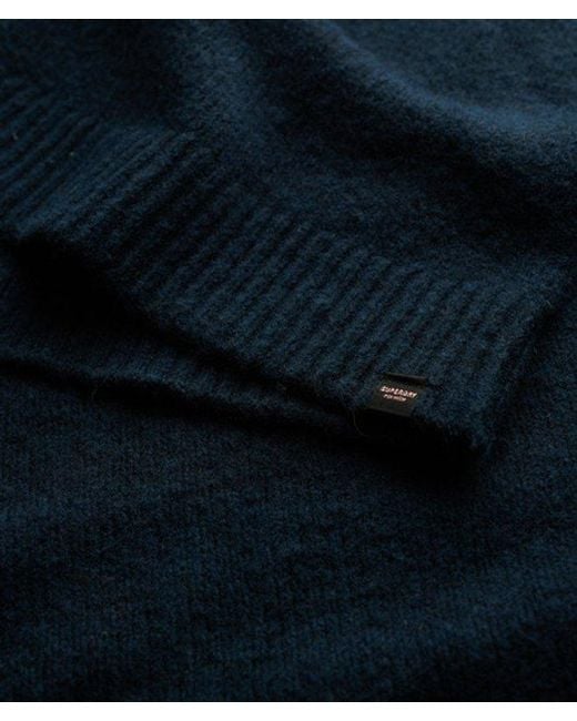Femme Robe Pull Overtaille À Col En V Taille Superdry en coloris Blue