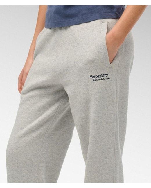 Superdry White & Co Essential Logo Cuffed joggers