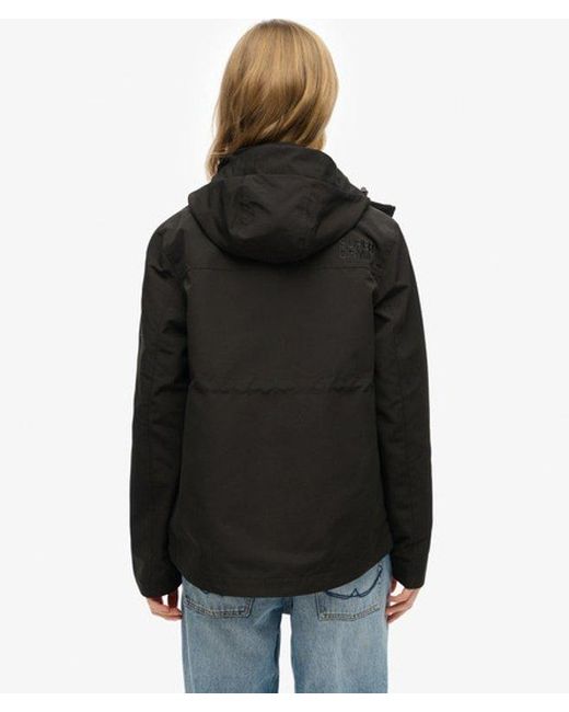 Superdry Black Hooded Ultimate Tech Windbreaker