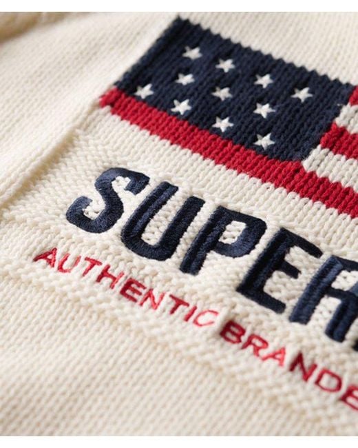 Superdry Natural & Co Americana Roll Neck Knit Jumper