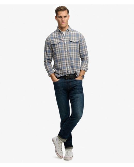 Superdry Blue & Co The Merchant Store - Lite Check Shirt for men