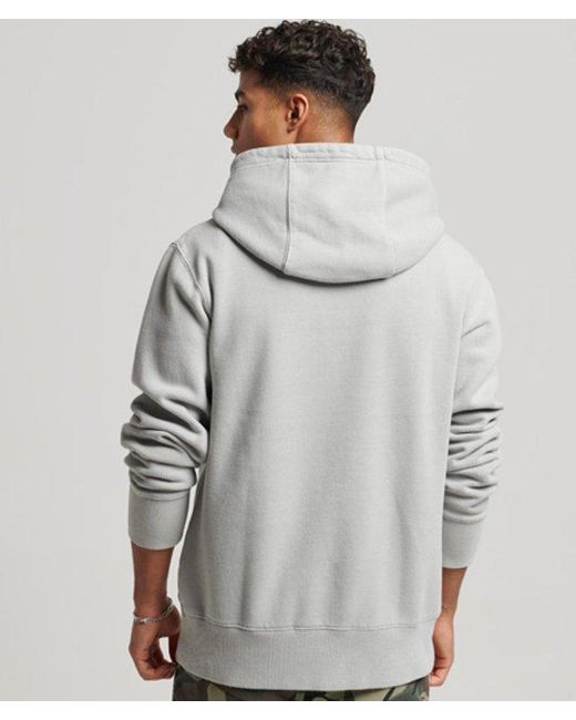 Superdry Gray & Co Vintage Washed Hoodie for men