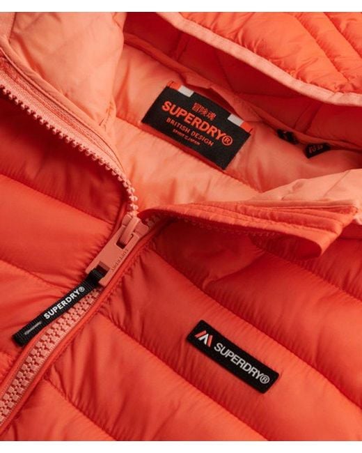 Superdry Red & Co Hooded Fuji Lite Padded Jacket