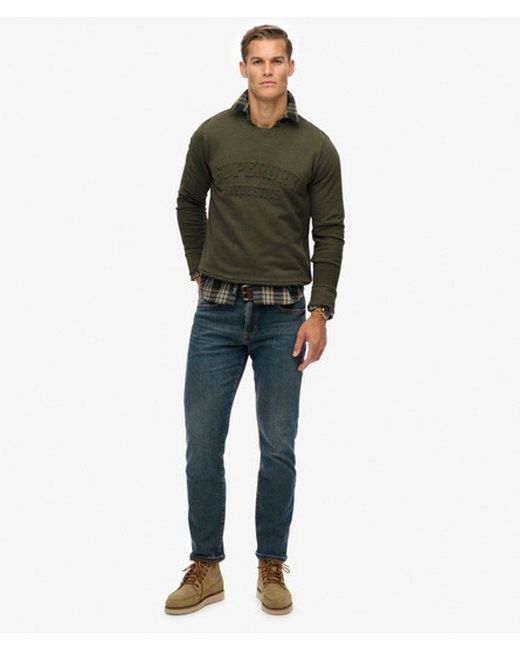 Superdry Green & Co Athletic Embossed Sweatshirt for men
