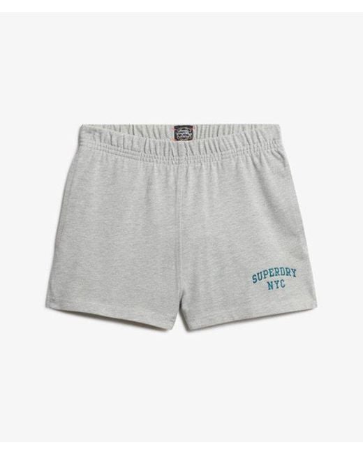 Superdry Gray & Co Athletic Essentials Graphic Shorts