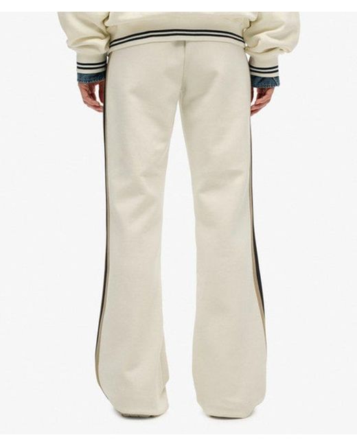 Superdry White & Co Studios Stripe Straight joggers