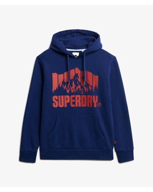 Superdry Blue Mountain Hoodie for men
