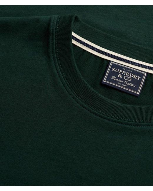 Superdry Green Sd & Co Logo Embroidered T-shirt for men