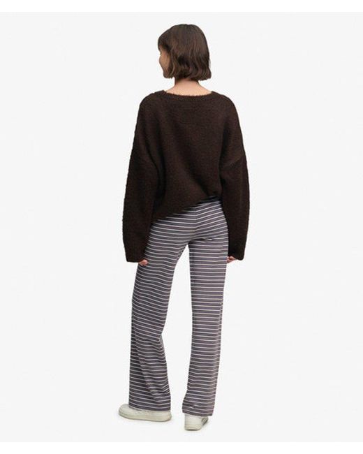 Superdry Black & Co Athletic Essentials Stripe Jersey Trousers