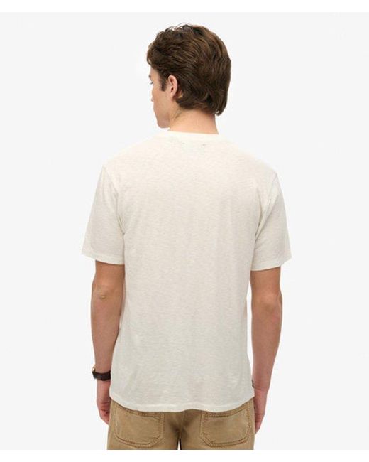 Superdry The Merchant Store - Grafisch T-shirt in het White voor heren