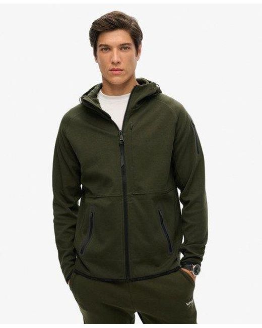 Superdry Tech Hoodie Met Logo in het Green voor heren