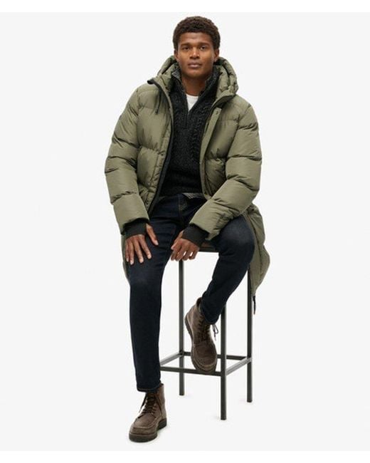 Doudoune à capuche sports Superdry pour homme en coloris Green