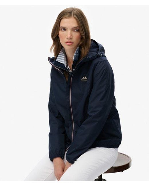 Superdry Essential Tri Windbreaker Jas in het Blue