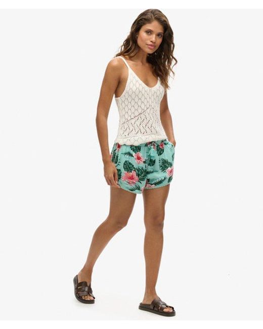 Superdry Strandshort in het Blue