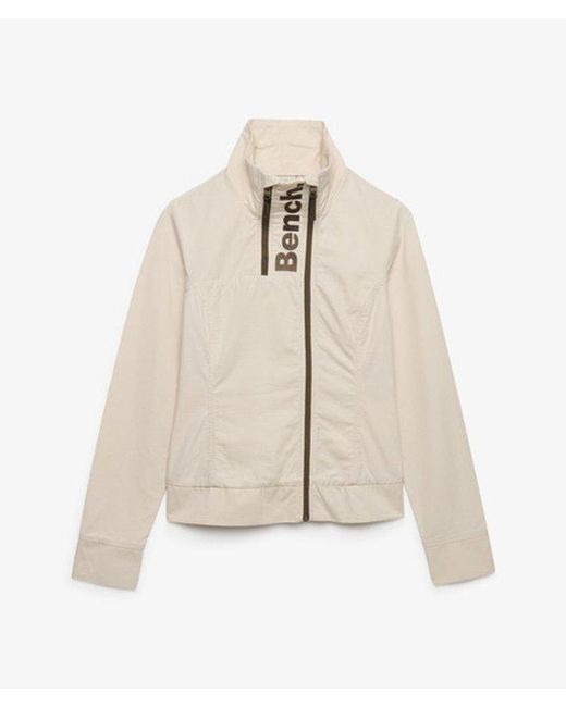 Superdry Bench Double Zip Funnel Ripstop Jas in het Blue