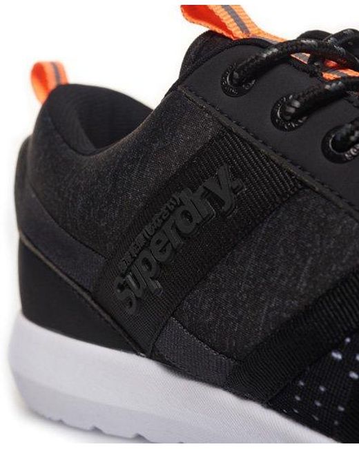 Superdry Blue Scuba Stadium Runner Trainers Grit for men