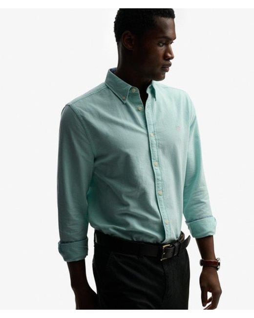 Superdry Green & Co Preppy Oxford Long Sleeve Shirt for men