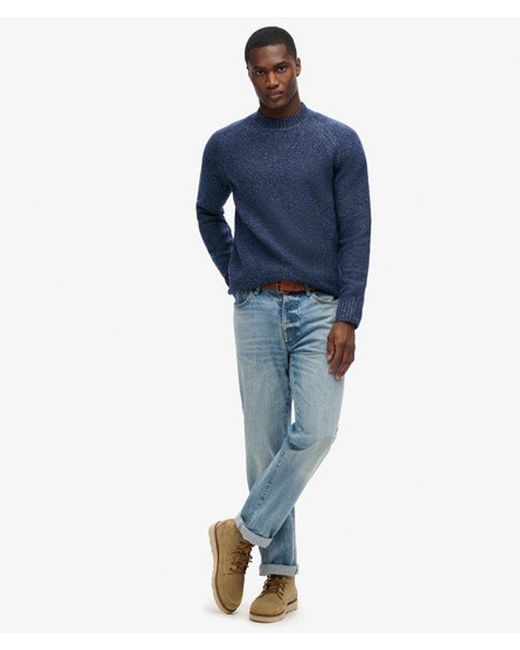 Superdry Blue & Co Chunky Raglan Jumper for men