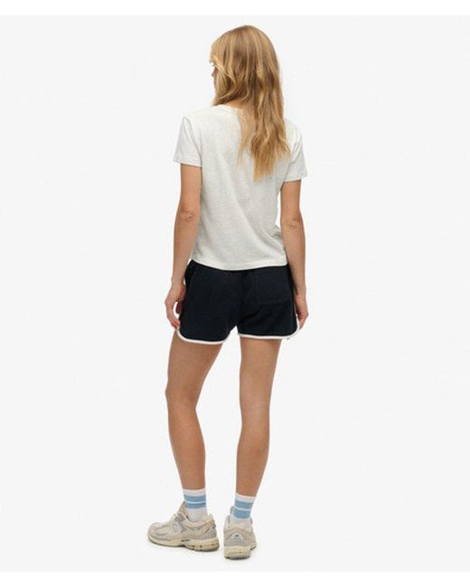 Superdry Athletic Essentials Retroshort in het White