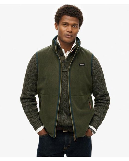 Superdry Natural Estate Fleece Gilet for men