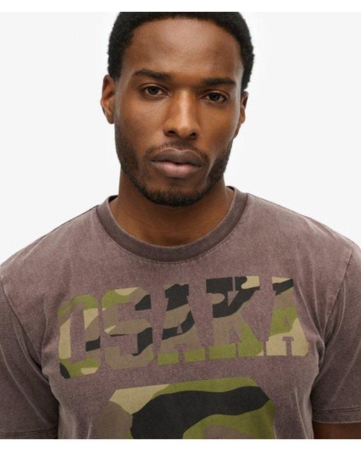 Superdry Brown & Co Osaka Loose T-shirt for men