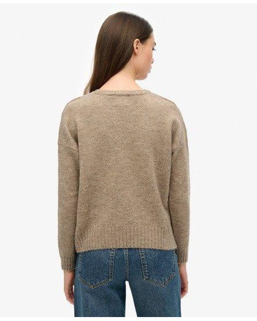 Superdry Natural Classic Essential Crew Neck Jumper