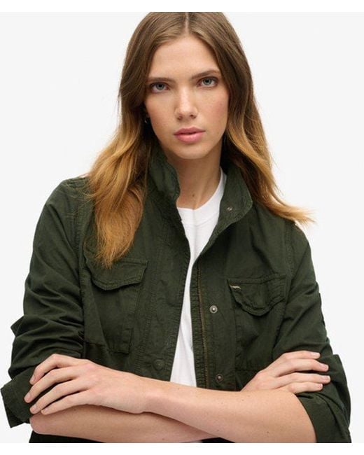 Superdry Green M65 Embellished Military Jacket