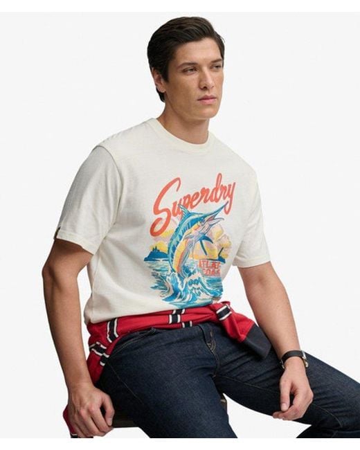 Superdry White & Co Maritime Loose T-shirt for men