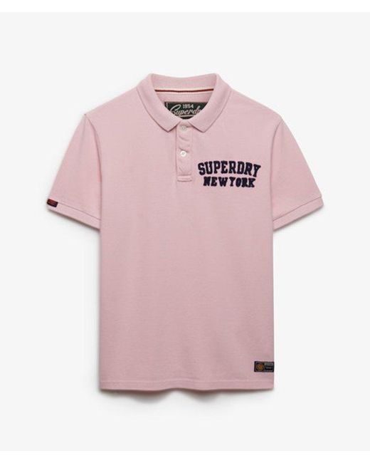 Superdry Red & Co Vintage Athletic Polo Shirt for men