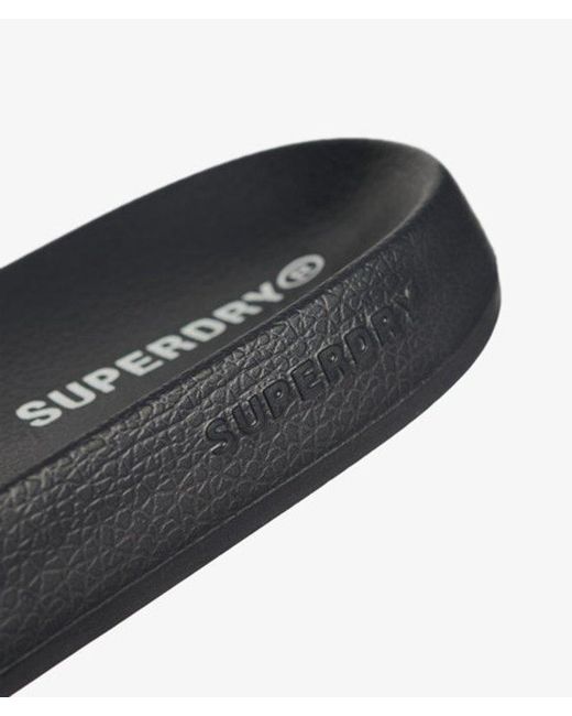 Superdry Black & Co City Luxe Pool Sliders