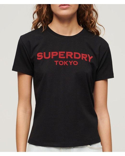 Superdry Black & Co Sport Luxe Graphic T-shirt