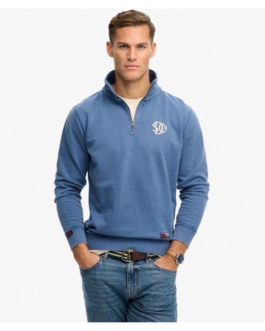 Homme Sweat À Col Zippé Athletic Sd Co Taille Superdry pour homme en coloris Blue