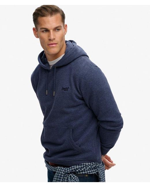 Superdry Blue & Co Essential Logo Hoodie for men