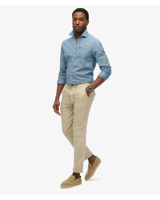 Superdry Blue & Co The Merchant Store - Linen Pants for men