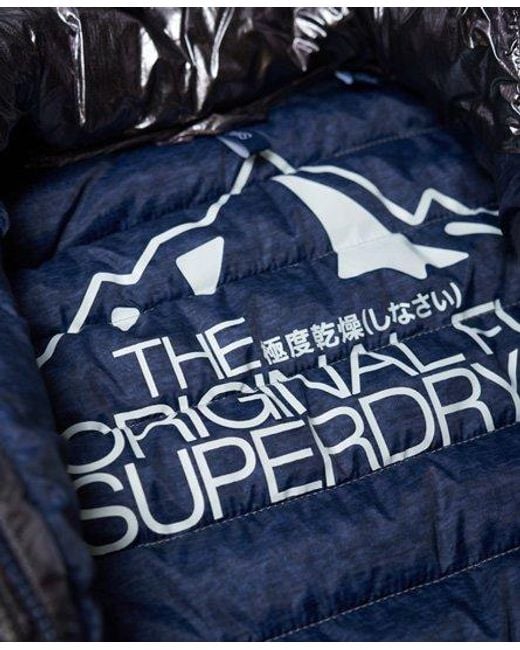 Superdry Black Fuji Slim Double Zip Multi Jacket Foil