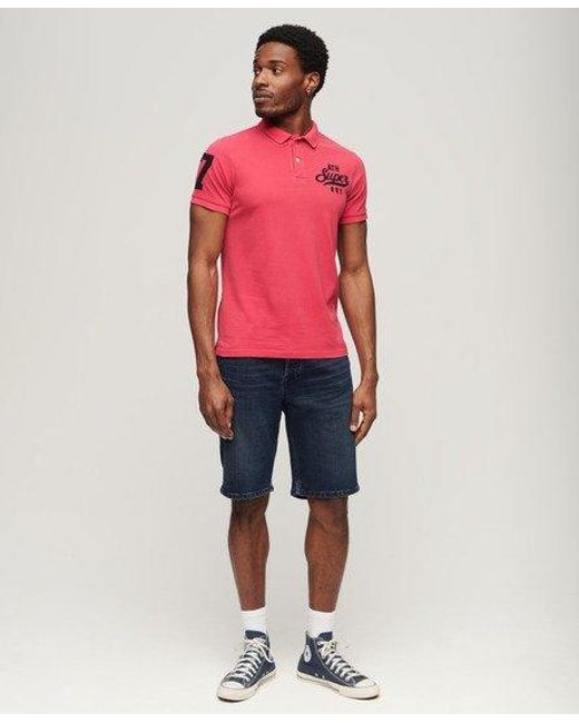 Superdry Red Superstate Polo Shirt for men