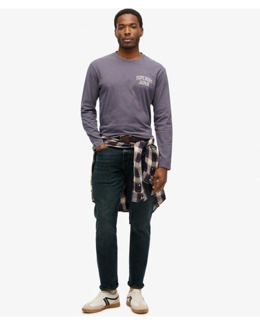 Superdry Blue & Co Athletic Essentials Long Sleeve Top for men