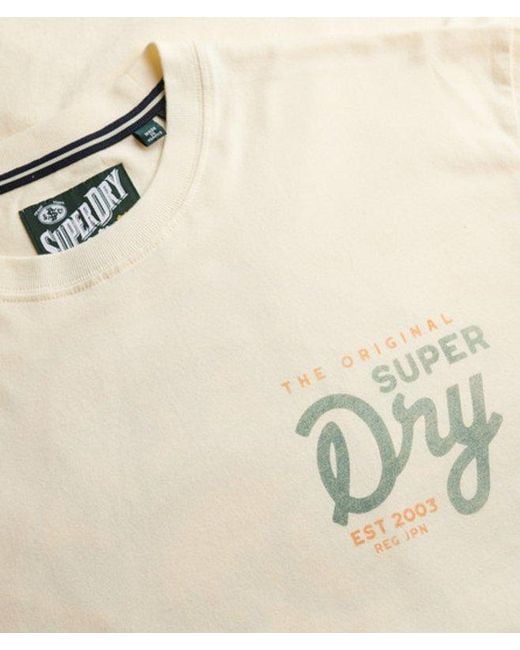 Superdry White & Co Tap Room Oversized T-shirt for men