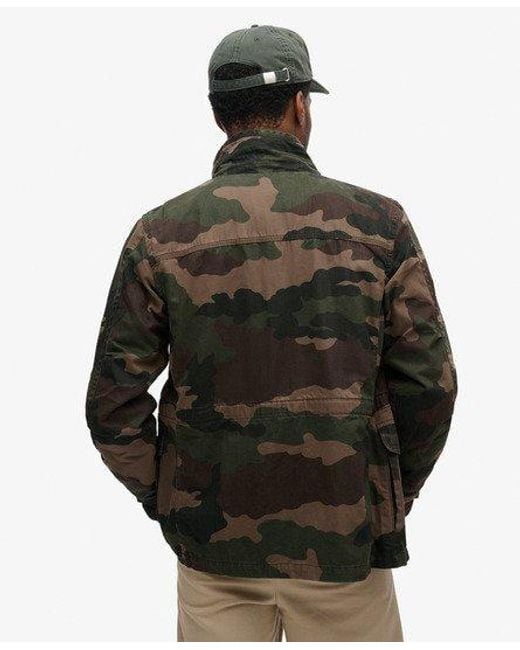 Superdry Gray Rookie Military Jacket for men