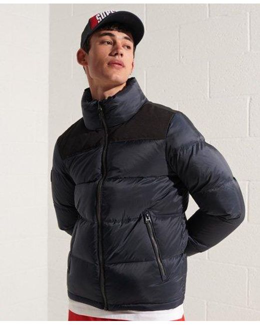 Superdry Sportstyle Code Down Puffer Jacket in Dark Blue (Blue) for Men -  Lyst