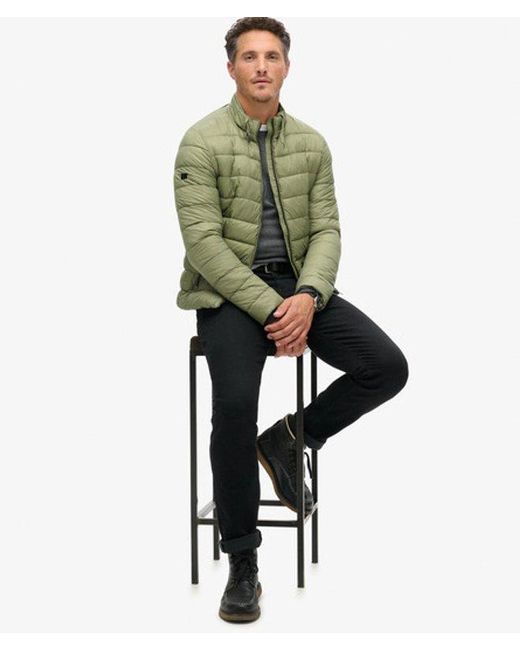 Superdry Green Lightweight Padded Jacket for men
