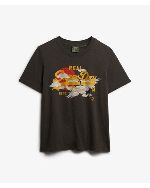 Superdry Black & Co Vintage Logo Tokyo Relaxed T-shirt
