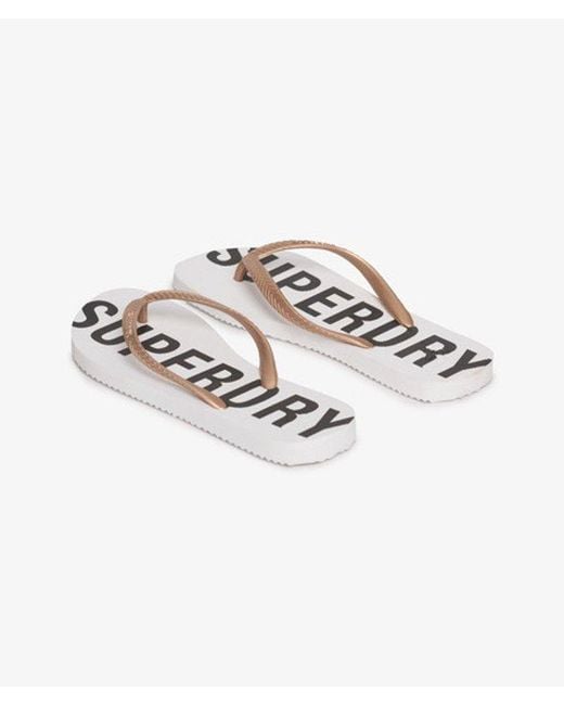 Superdry White & Co Code Essential Flip Flops