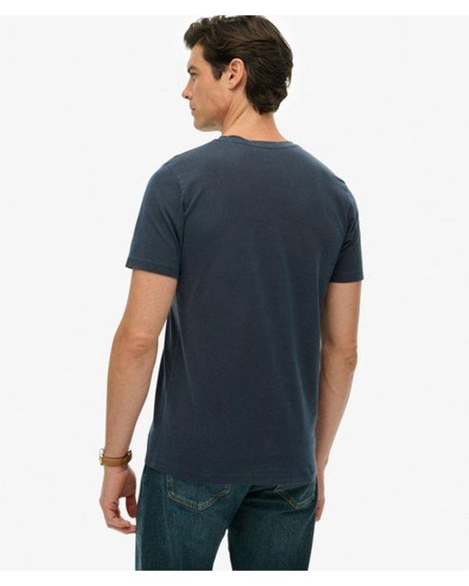 Superdry Blue & Co Classic Essential Pocket T-shirt for men