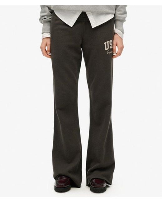 Superdry Gray & Co Athletic Essentials Low Rise Flare joggers