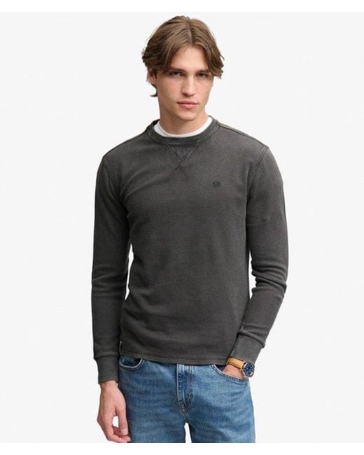 Superdry Gray & Co Classic Heavy Textured Top for men