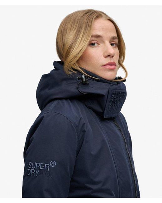 Superdry Blue & Co Hooded Microfibre Arctic Windcheater Jacket